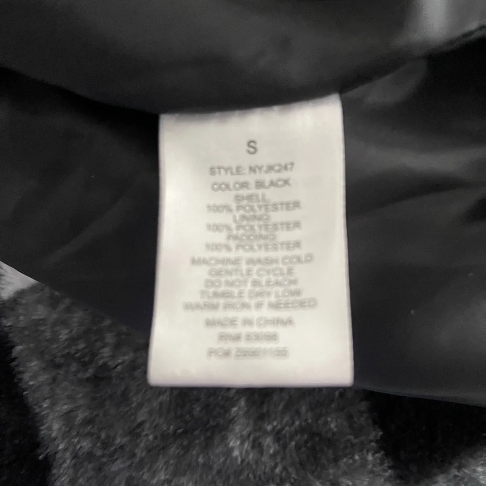 CI SONO Los Angeles Women’s Outerwear Cropped Puffer Jacket Black Size Small